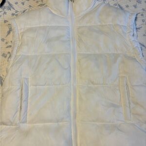 FREE PEOPLE IN A BUBBLE PUFFER VEST-WHITE-S